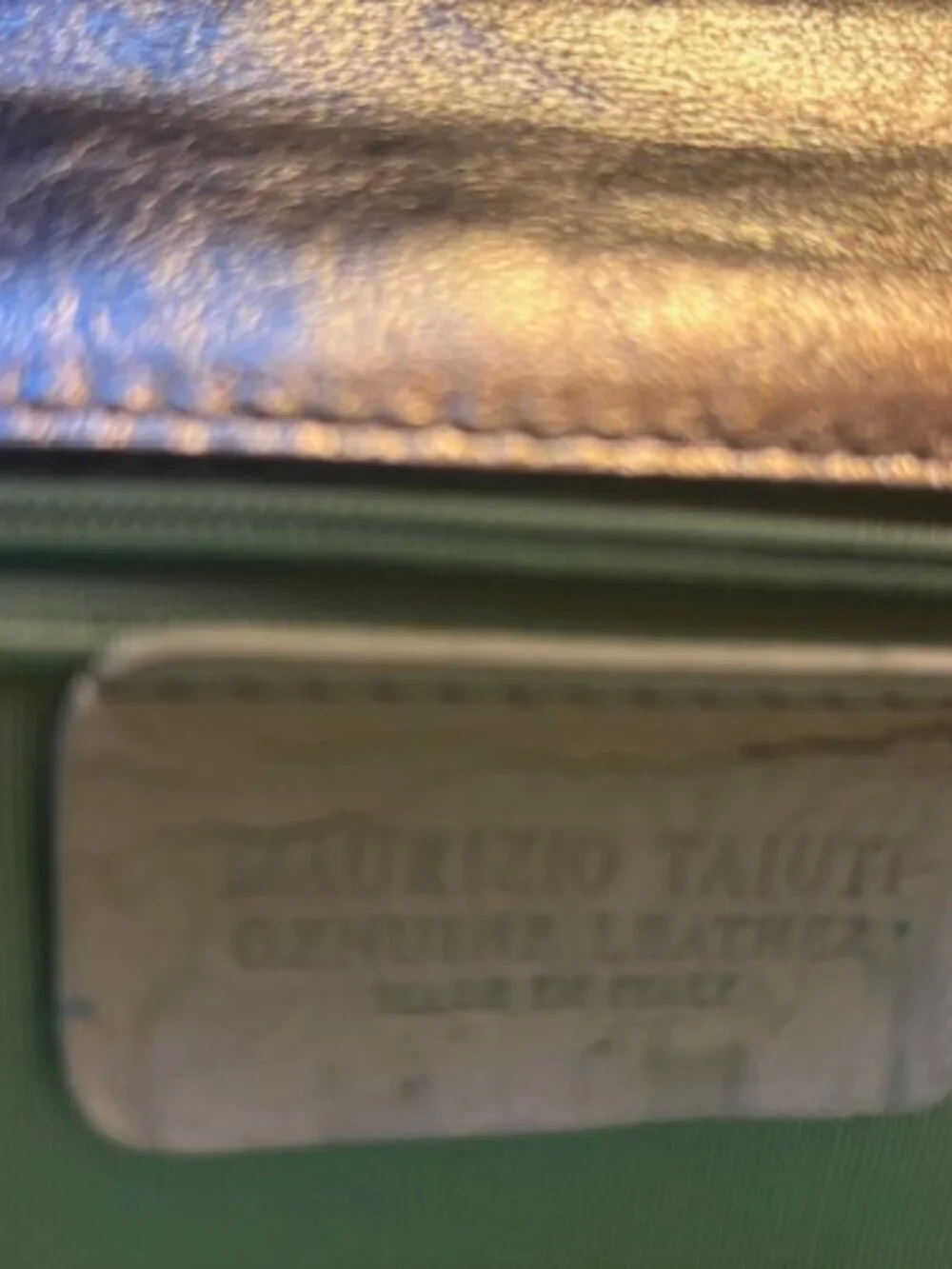 EUC Floral and Silver Leather Maurizio  Taiuti Clutch